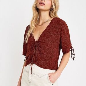 Urban Outfitters tie front top